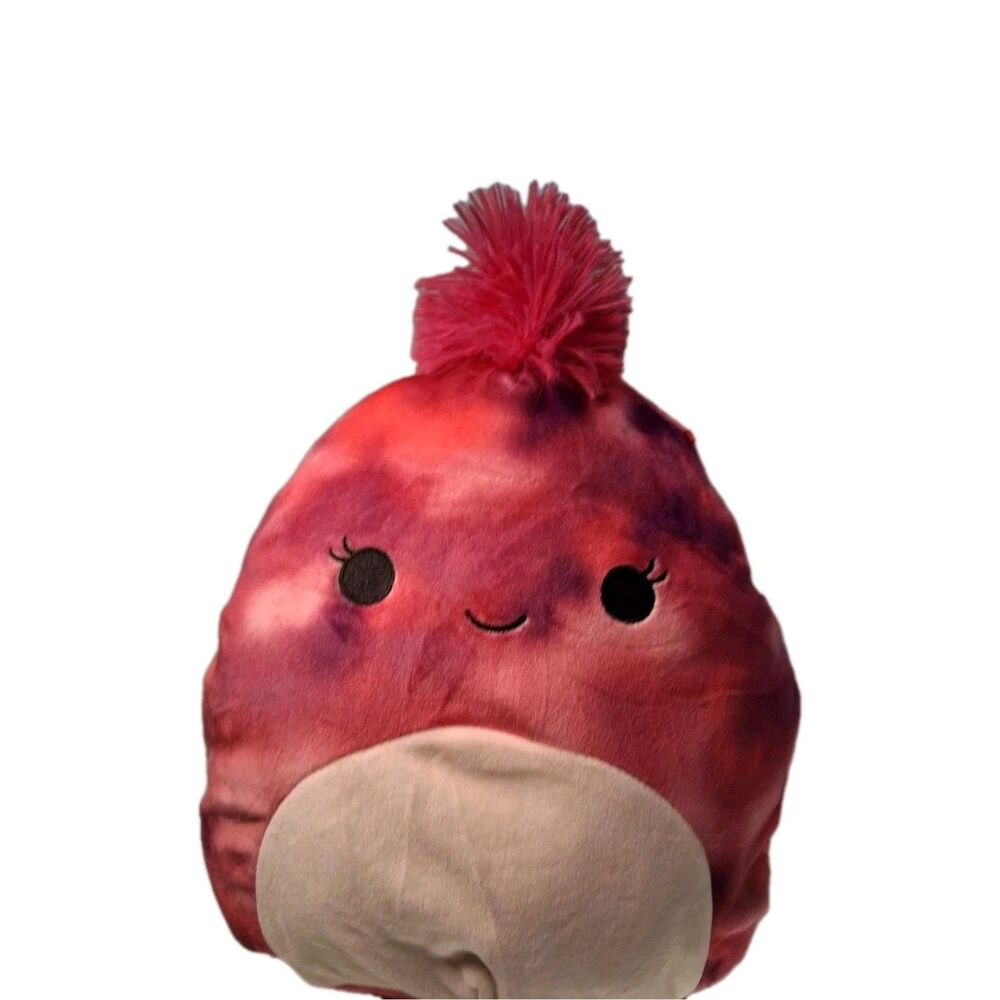 KellyToy Squishmallows SquishDoos Lovisa the Pink Tie Dye Chameleon Plush Toy